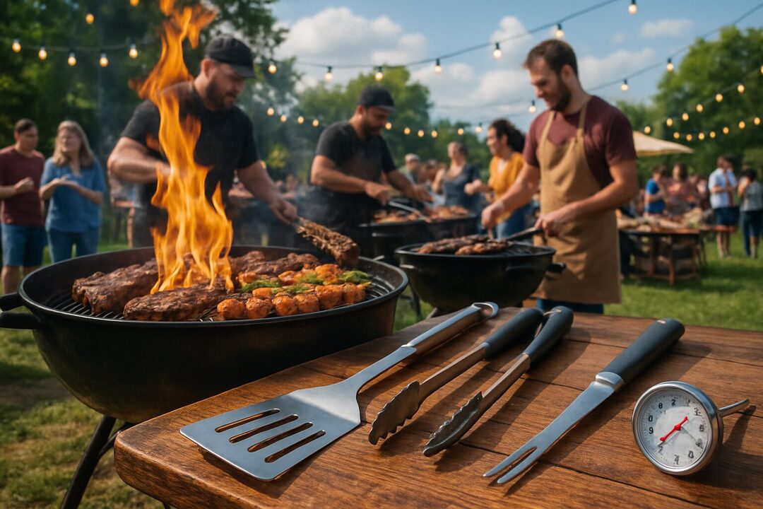 découvrez les outils de grillade incontournables utilisés par les professionnels lors d'un festival de barbecue. plongez dans l'univers des saveurs et apprenez les secrets des experts pour réussir vos grillades à tous les coups !