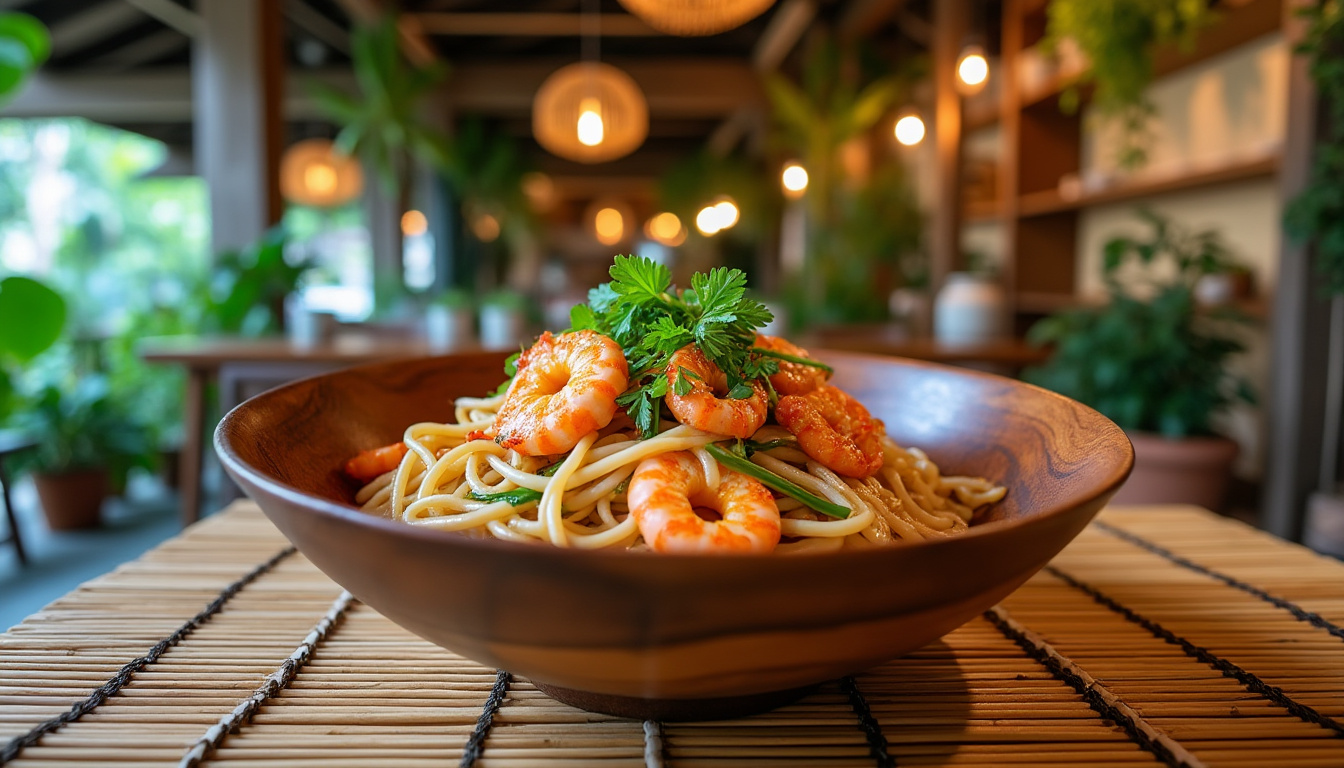 découvrez des saveurs uniques chez local house : dégustez un kaya toast grillé au charbon, l’authentique char kway teow de penang et d’autres spécialités locales, le tout dans un kopitiam écologique et convivial.