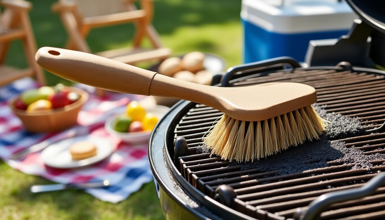 découvrez scrappy scraper, le grattoir écologique et jetable spécialement conçu pour nettoyer votre barbecue facilement. parfait comme cadeau de fête original et pratique, il allie respect de l’environnement et efficacité !