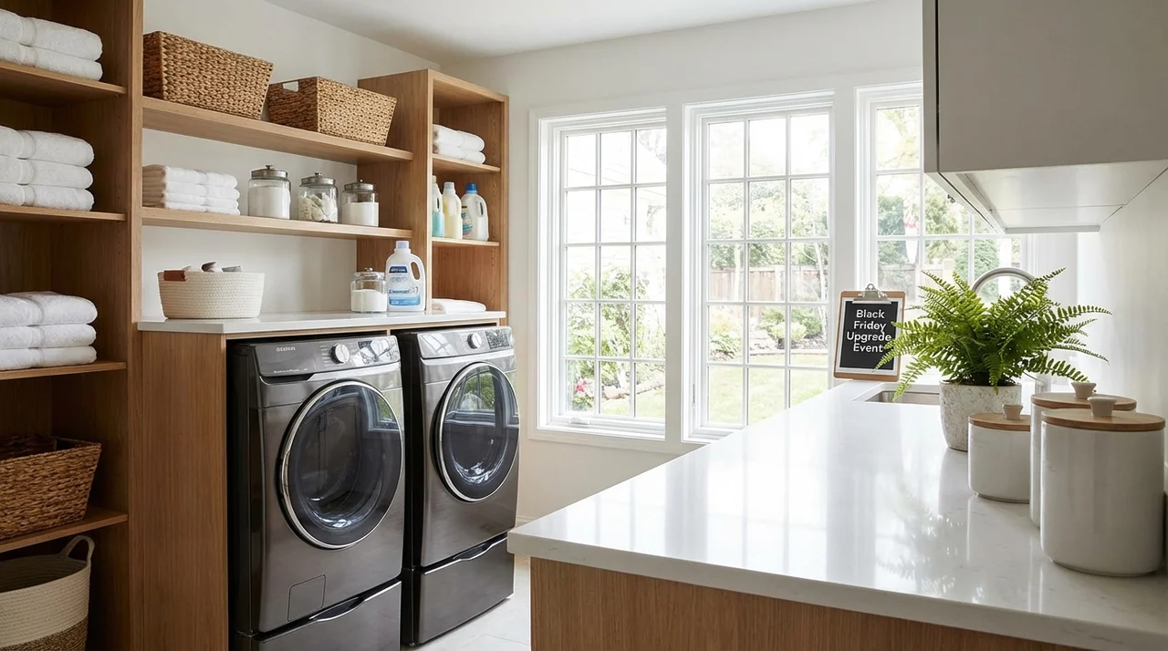 découvrez des offres exceptionnelles ce black friday pour moderniser et réorganiser votre buanderie. profitez-en pour allier praticité et style à petit prix !