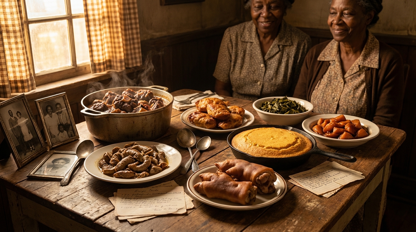 découvrez les plats emblématiques de la soul food que les experts évoquent avec nostalgie, des recettes authentiques aujourd'hui presque oubliées mais riches en histoire et en saveurs.